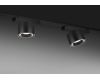 Трековый магнитный светильник iLedex Vision 4825-049-D74-10W-60DG-3000K-BK