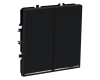 Проходной переключатель двухклавишный с подсветкой Voltum S70 VLS020407 (графит)