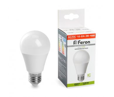 Купить Лампа светодиодная низковольтная Feron LB-193 Шар E27 12W 4000K 48729 Лампа светодиодная низковольтная Feron LB-193 Шар E27 12W 4000K 48729