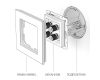 Акустическая розетка Werkel (графит рифленый) W1185004 4690389158698