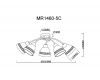 Потолочная люстра MyFar Emily MR1460-5C