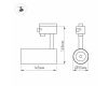 Трековый светодиодный светильник Arlight LGD-Gera-2TR-R55-10W Warm3000 025938(1)