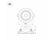 Встраиваемый светильник Arlight LTD-Polar-Turn-R80-5W Warm3000 032857