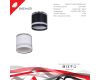 Накладной светильник Reluce 53001-9.5-001LD GX53+LED3W BK