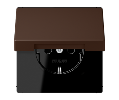 Купить Розетка 2K+З с крышкой Jung LC1520BFKL239 Розетка 2K+З с крышкой Jung LC1520BFKL239