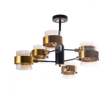 Купить Люстра на штанге Arte Lamp Carlo A8205SP-6BK Люстра на штанге Arte Lamp Carlo A8205SP-6BK