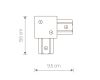 Коннектор L-образный Nowodvorski Profile Recessed 8971