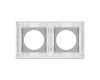 Рамка стеклянная на 2 поста Arlight FRM-GLARE-GC-2-WH 043835