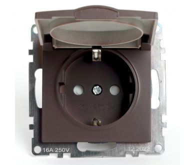 Купить Розетка 1-местная с защитной шторкой Stekker Катрин GLS16-7112-04 49029 Розетка 1-местная с защитной шторкой Stekker Катрин GLS16-7112-04 49029