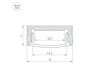 Алюминиевый профиль Arlight SL-Slim-H7-3000 Anod 036033