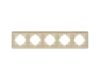 Рамка на 5 постов алюминиевая Arlight FRM-AKIRY-AL-5-GD 049736