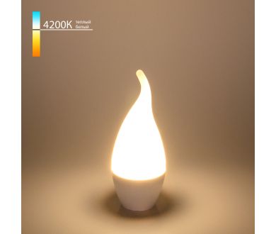 Купить Светодиодная лампа Elektrostandard E14 6W 4200K свеча на ветру 4690389047725 Светодиодная лампа Elektrostandard E14 6W 4200K свеча на ветру 4690389047725