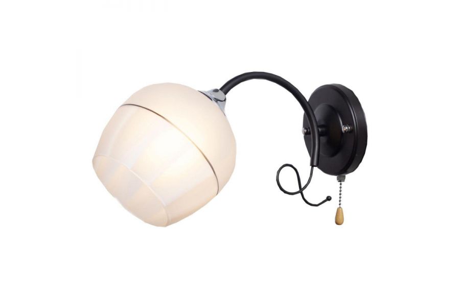 Бра IMEX MD.3314-1-W BK+CH