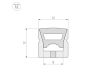 Силиконовый профиль Arlight WPH-FLEX-1212-TOP-S8-20m WHITE 041091
