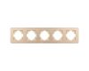 Рамка на 5 постов алюминиевая Arlight FRM-AKIRY-AL-5-GD 049736