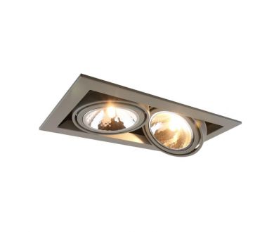 Купить Встраиваемый светильник Arte Lamp Cardani Semplice A5949PL-2GY Встраиваемый светильник Arte Lamp Cardani Semplice A5949PL-2GY