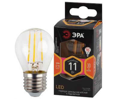 Купить Лампа светодиодная Эра E27 11W 2700K F-LED P45-11w-827-E27 Б0047013 Лампа светодиодная Эра E27 11W 2700K F-LED P45-11w-827-E27 Б0047013