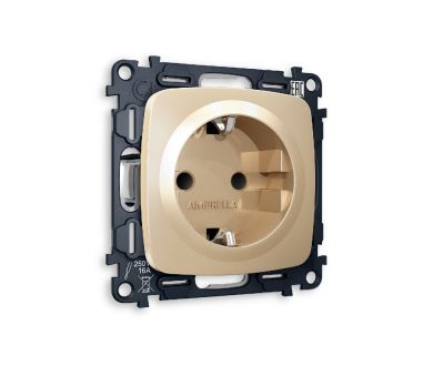 Купить Комплект механизма розетки с/з со шторками Ambrella Volt Omega MO607010 Комплект механизма розетки с/з со шторками Ambrella Volt Omega MO607010