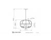 Подвесная люстра Lumina Deco Monterey LDP 1141-5 BK+MD
