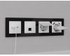 Комплект механизма компьютерной розетки RJ-45 экранированной с автоматической защитной шторкой Alfa Белый матовый Quant Ambrella Volt MA132005 (AP1320, VM185)