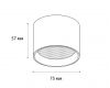 Накладной светильник Italline IT02-007 black 4000K