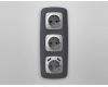 Лицевая панель для розетки с/з со шторками 2USB A+A Ambrella Volt Omega OP4090