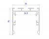 Алюминиевый профиль Ambrella Light Profile System GP2550WH