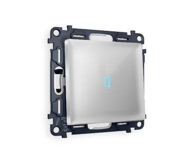 Купить Комплект механизма 1-кл проходного выключателя с подсветкой Ambrella Volt Alfa MA402040 Комплект механизма 1-кл проходного выключателя с подсветкой Ambrella Volt Alfa MA402040