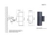 Уличный настенный светильник Kink Light Лоди 09327-2,16