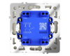 Выключатель с самовозвратом двухклавишный Voltum S70 VLS020605 (сталь)