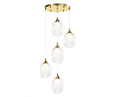 Купить Каскадная люстра Maytoni Aura MOD016PL-05BS Каскадная люстра Maytoni Aura MOD016PL-05BS