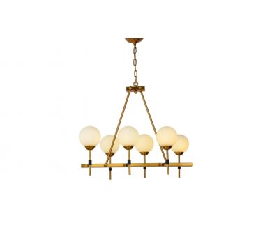 Купить Подвесная люстра Lumina Deco Aldono LDP 7004-6 MD+BK Подвесная люстра Lumina Deco Aldono LDP 7004-6 MD+BK