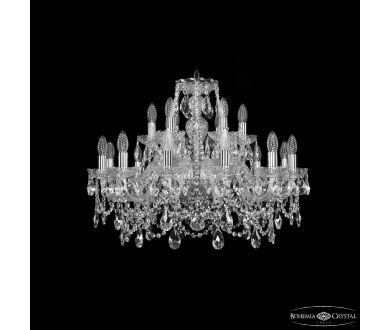 Купить Подвесная люстра Bohemia Ivele Crystal 1411/12+6/240 Ni Подвесная люстра Bohemia Ivele Crystal 1411/12+6/240 Ni