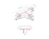 Коннектор T-образный правый 1 Nowodvorski Ctls Power 8245