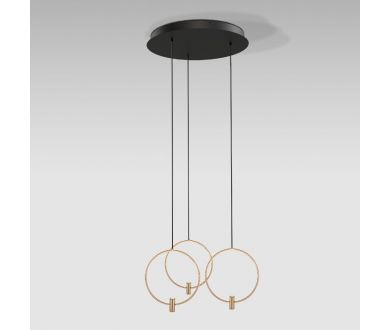 Купить Подвесная люстра Eurosvet Layla 50257/3 LED черный/ латунь a065629 Подвесная люстра Eurosvet Layla 50257/3 LED черный/ латунь a065629