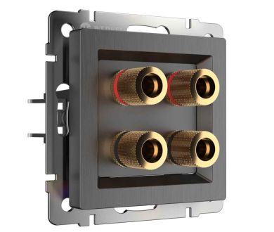 Купить Акустическая розетка Werkel (графит рифленый) W1185004 4690389158698 Акустическая розетка Werkel (графит рифленый) W1185004 4690389158698