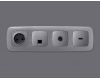 Лицевая панель для HDMI розетки Ambrella Volt Omega OP5140