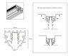 Шинопровод низковольтный для монтажа в натяжной потолок Ambrella Light Track System GL1945