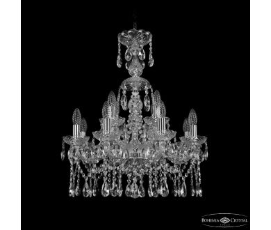 Купить Подвесная люстра Bohemia Ivele Crystal 1413/8+4/200/XL-66 Ni Подвесная люстра Bohemia Ivele Crystal 1413/8+4/200/XL-66 Ni