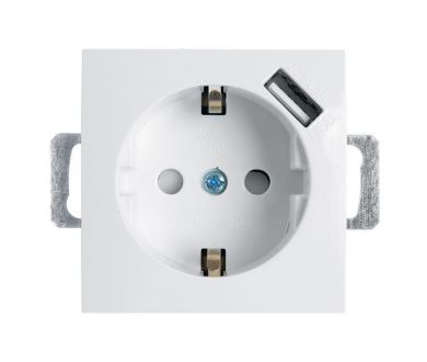 Купить Розетка Stekker Эрна c/з 16A 250V с защитной шторкой и с USB белый PST16-9111-01 39318 Розетка Stekker Эрна c/з 16A 250V с защитной шторкой и с USB белый PST16-9111-01 39318