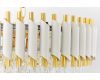 Подвесная люстра Lumina Deco Funneli LDP 6003-500 WT+F.GD