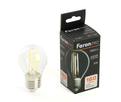 Купить Лампа светодиодная Feron LB-1706 E27 6W 4000K 51251 Лампа светодиодная Feron LB-1706 E27 6W 4000K 51251