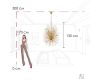 Подвесная люстра Loft IT Splash 10418/12