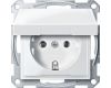 Розетка с крышкой Schneider Electric Merten MTN2311-0319