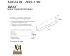 Трековый однофазный светильник AM Group AM524 BK-220V-27W SMART