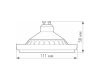 Светодиодная лампа Arlight AR111-UNIT-GU10-15W-DIM Warm3000 (WH, 120 deg, 230V) 026890