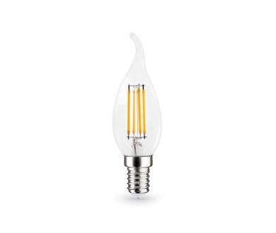 Купить Филаментная светодиодная лампа Ambrella Light Bulbing E14 15W 4000K свеча на ветру 351524 Филаментная светодиодная лампа Ambrella Light Bulbing E14 15W 4000K свеча на ветру 351524