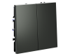 Выключатель двухклавишный Voltum S70 VLS020106 (титан)