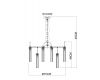 Подвесная люстра Arte Lamp Borgia A4088LM-12AB