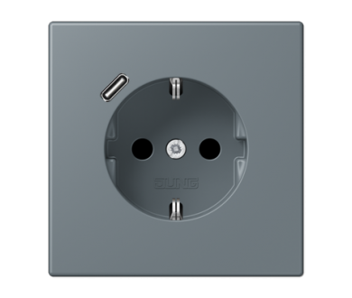 Купить Розетка 2K+З USB Typ C Jung LC1520-18C251 Розетка 2K+З USB Typ C Jung LC1520-18C251